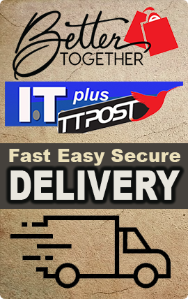 Fast Easy Secure Delivery with TT POST and IT PLUS Trinidad, tracking number provided