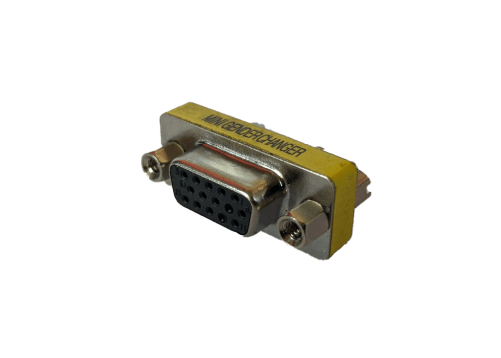 VGA Adapter Female to Female 15 Pin Mini Gender Changer For Sale