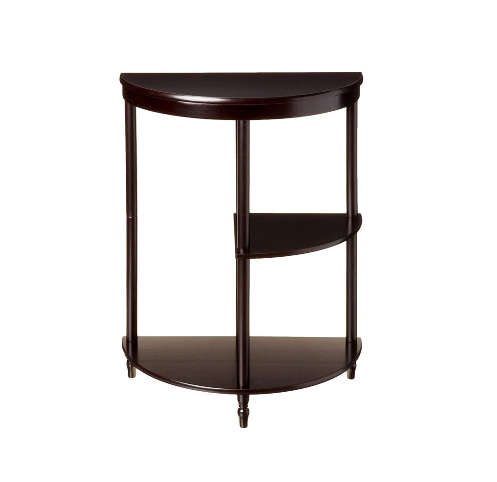 3Tier Crescent Half MoonHall/Console Table/End Table For Sale