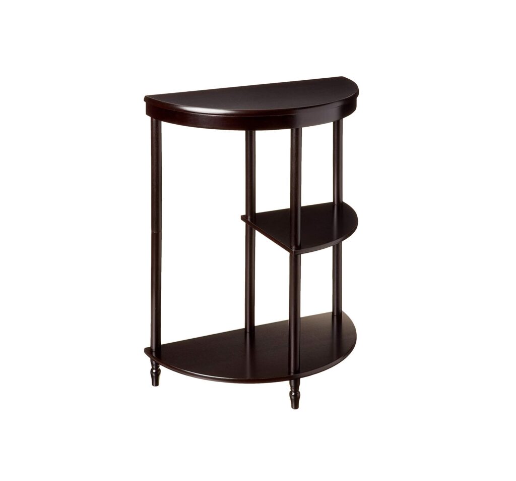 3Tier Crescent Half MoonHall/Console Table/End Table For Sale