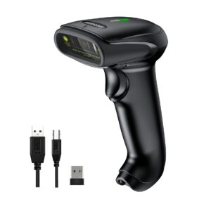 Symcode Wireless Barcode Scanner Versatile 2-in-1 (2.4Ghz Wireless+USB 2.0 Wired) Handheld Automatic 1D Laser Barcode Scanner  For Sale Trinidad