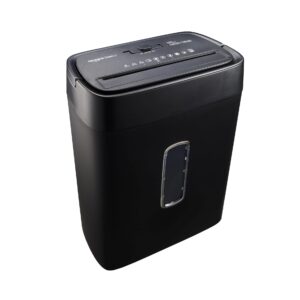 Amazon Basics Cross Cut Paper and Credit Card Shredder, 12 Sheet (New Model), Black