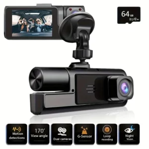 Dual Lens Dash Cam with Night Vision For Sale Trinidad