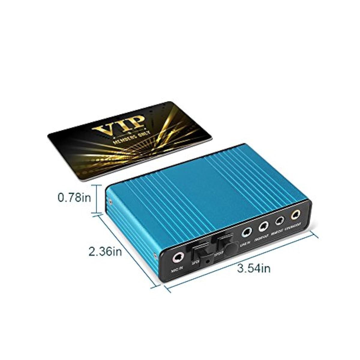 USB 2.0 External 5.1 Sound Card - Included Cable