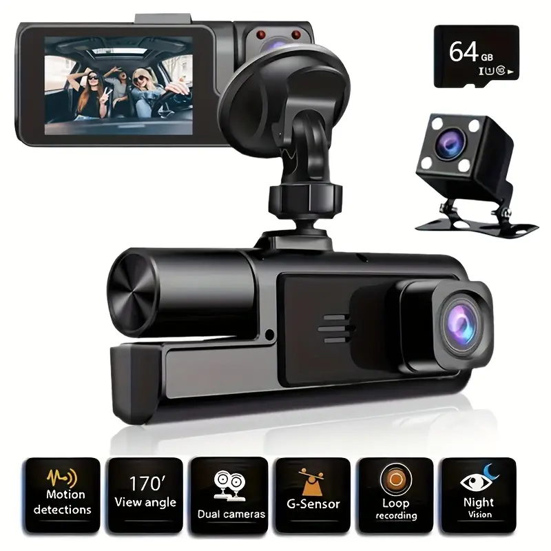 Dual Lens Dash Cam with Night Vision For Sale Trinidad - Image 6