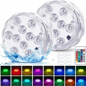 2-Pack LED Lights RGB Color Battery-Powered LED Pool Lights with Remote Control For Sale Trinidad