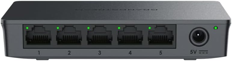 Grandstream GWN7700 | 5-Port Gigabit Ethernet Unmanaged Network Switch | Plug & Play | Desktop/Wall-Mount | Plastic Case Trinidad - Image 3