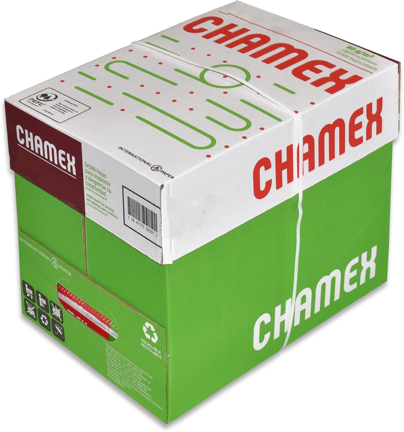 Chamex Letter Size Paper Box (500 Pages Per Pack) (10 Packs)