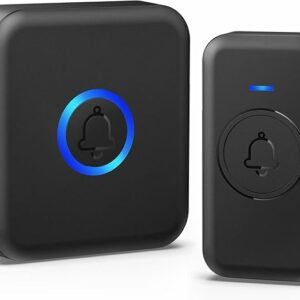 Wireless Doorbell, Waterproof Door Bell with 60 Chimes, 5 Volume Levels & 2 Mute Modes For Sale Trinidad