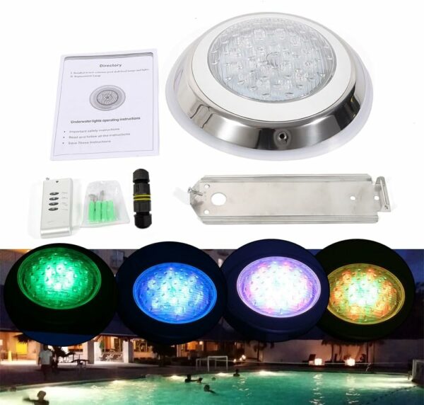 Underwater Swimming Pool LED Light Large RGB Remote Control Trinidad ...