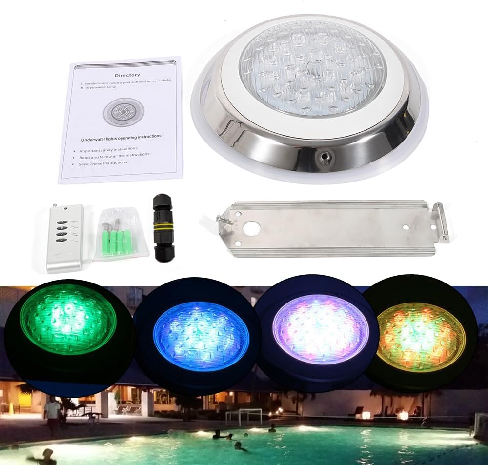 Underwater Pool LED Light RGB Remote Control Trinidad