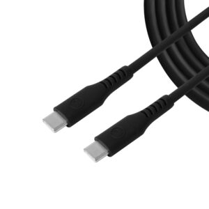 Unno Tekno USB C TO USB C SILICONE CABLE PD65W | 5FT (CB4075BK) For Sale Trinidad