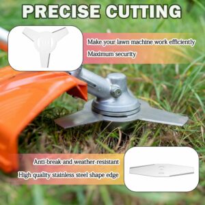 Grass Trimmer Blade Head with 3 Teeth & Long Alloy Blades