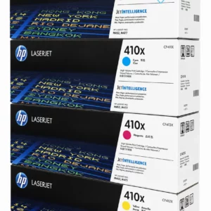 Genuine HP 410X 2X Black + Cyan + Magenta + Yellow High-Yield Toner Cartridge For Sale Trinidad