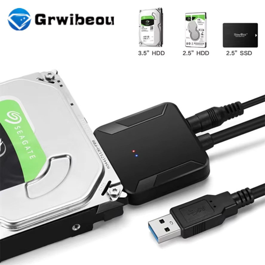 SATA to USB 3.0 Adapter Cable for 2.5" & 3.5" HDD/SSD