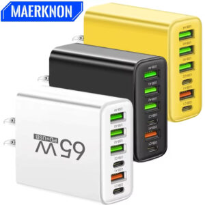 65W Multi-Port USB-C Fast Charger Wall Adapter (US Plug) For Sale Trinidad
